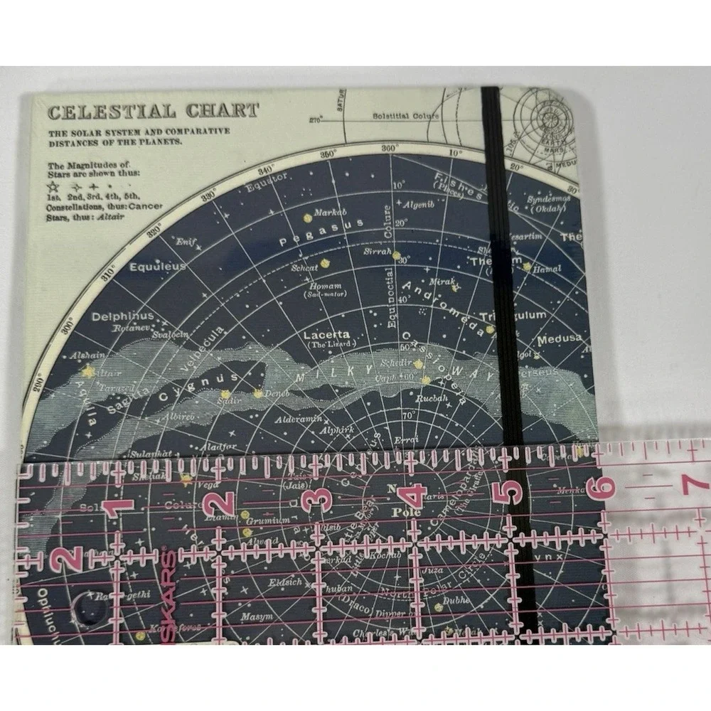 Cavallini Papers Celestial Notebook 6x8 Blue Vintage Star Chart Journal